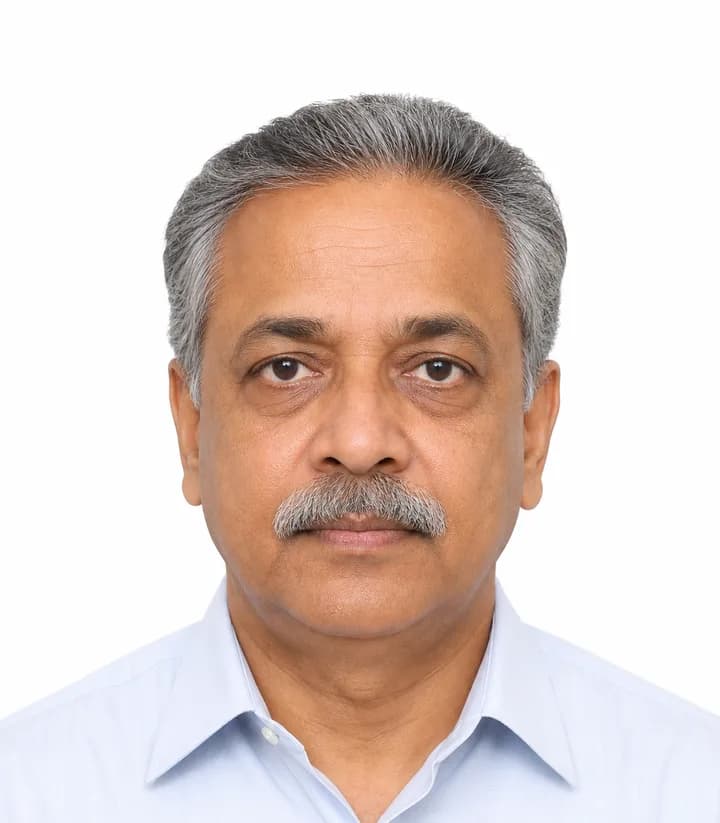 Finished compliant India passport photo (2 x 2 in) on a plain background