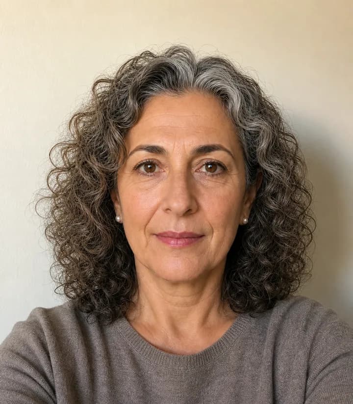 A casual phone selfie before it is made into a Italy passport photo